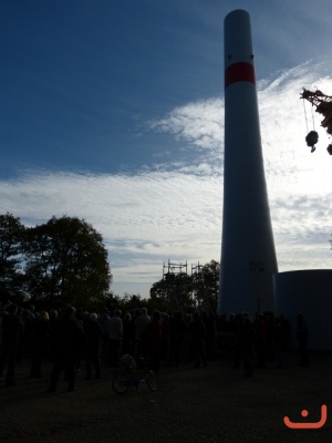 Betonturmsegment auf 84 Metern