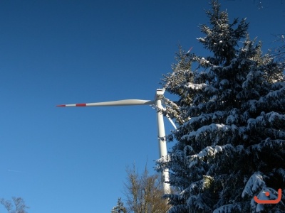 Winter im Windpark